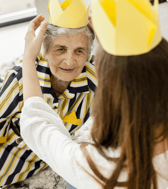granddaughter-celebrating-grandmothers-anniversary